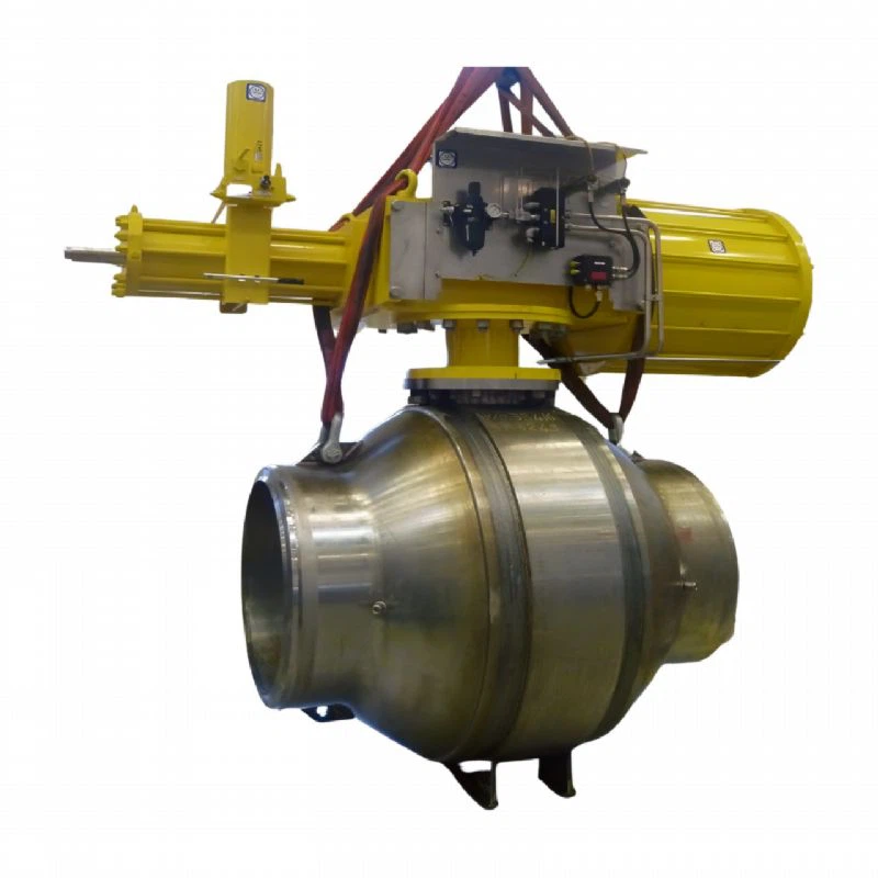 Volledig gelaste kogelkraan met zij-invoer en draaipunt